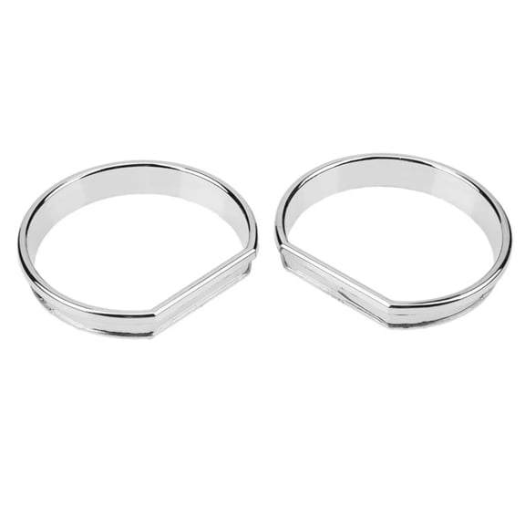 Furulu 4Pcs Dashboard Bezel Rings Trim For Bmw E46 1998-2007