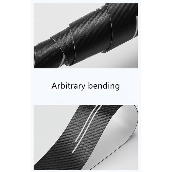 Furulu 5xCarbon Fiber Sport Style Car Door Scuff Sill Cover Panel Step Trunk Protector