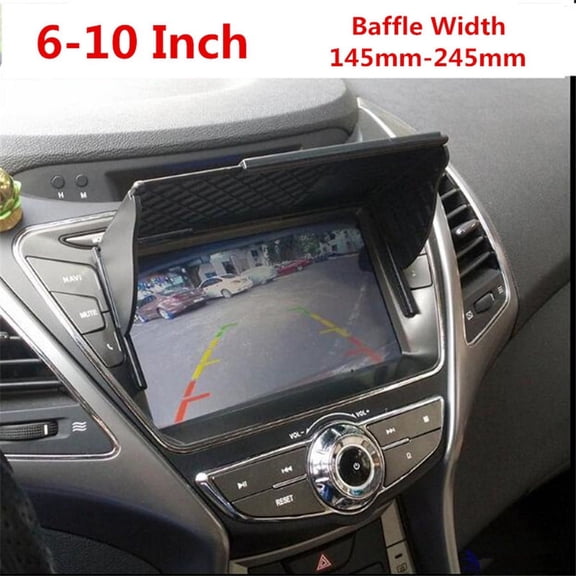 Furulu 6-10 Inch Car GPS Navigation Light Cover Barrier GPS Navigator Sun Visor Sunshade Hood Width 145mm-245mm