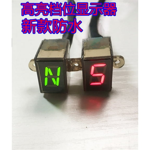 Furulu 6 Speed N-6 Digital Gear Indicator Motorcycle Refit LED Gear Display Universal