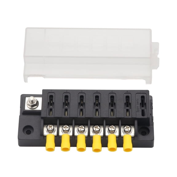 Furulu 6-Way Compact Fuse Box With Single Input And 6 Outputs