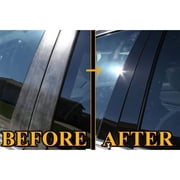 Furulu 6PCS Glossy Black Window Door Pillar Posts Cover For Ford Taurus 10-19 w/Keypad