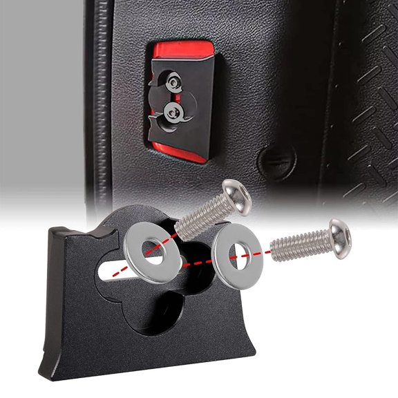 Furulu Aluminum Alloy Rear Tailgate Stopper Limiter Fits for Jeep Wrangler JK 2007-2017