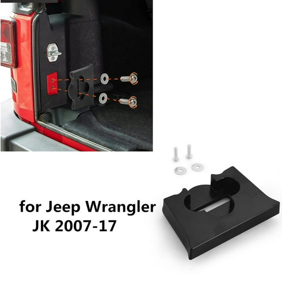 Furulu Aluminum Alloy Rear Tailgate Stopper Limiter for Jeep Wrangler JK 2007-17