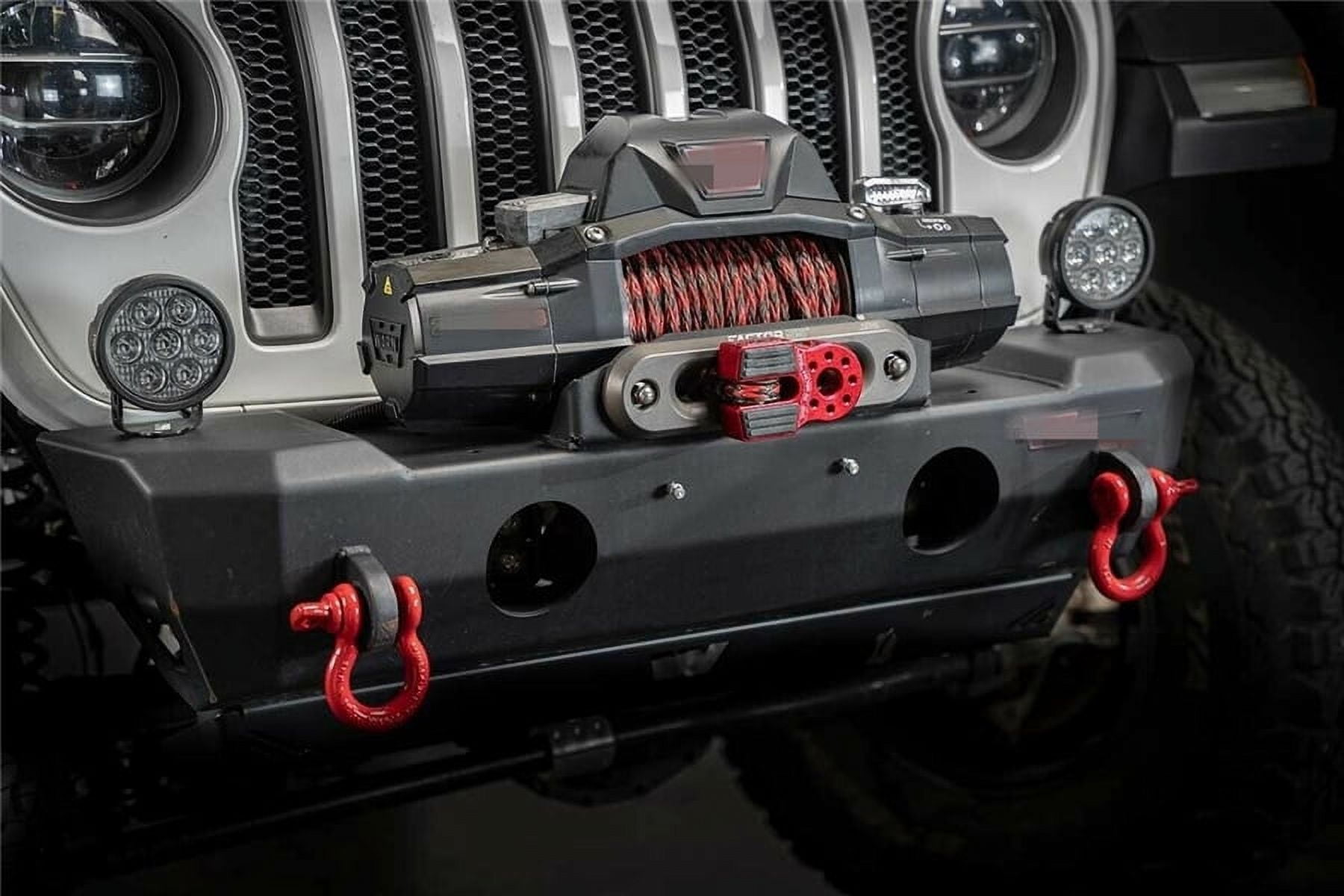 CSKS Flatlink Winch Shackle Mount Assembly – Red Aluminum CNC For UTV/ATV