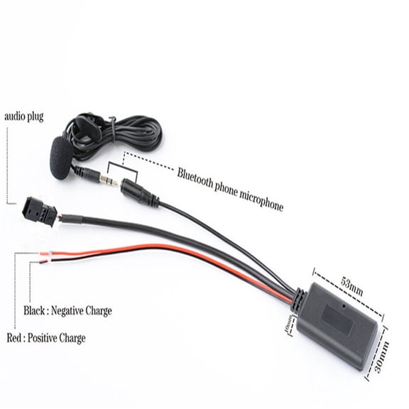 Furulu Audio Cable Adapter With Bluetooth Microphon For Bmw E54 E39 E46 E38 E53 X5