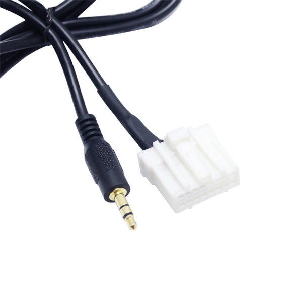 Furulu Black Audio AUX Adapter Cable 1M For Mazda 2 3 5 6 RX-8 MX-5 Miata 2006+ 3.5mm