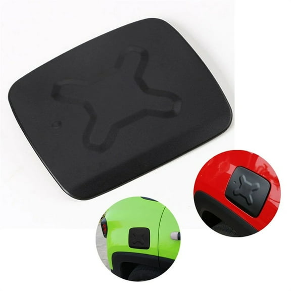 Furulu Black Exterior Fuel Filler Cap Gas Tank Cover For Jeep Renegade 2015-2017 2018