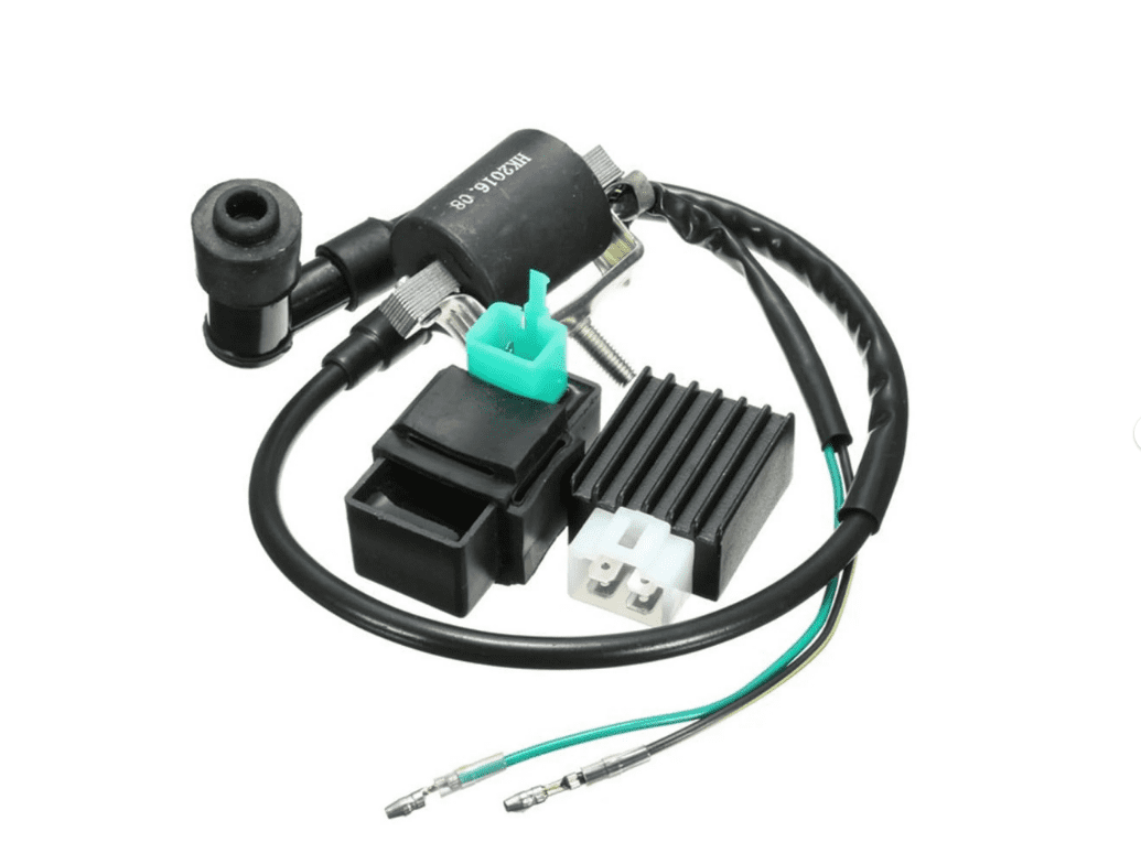 Furulu Black Ignition Coil CDI Unit Rectifier Regulator Fits For 110cc ...