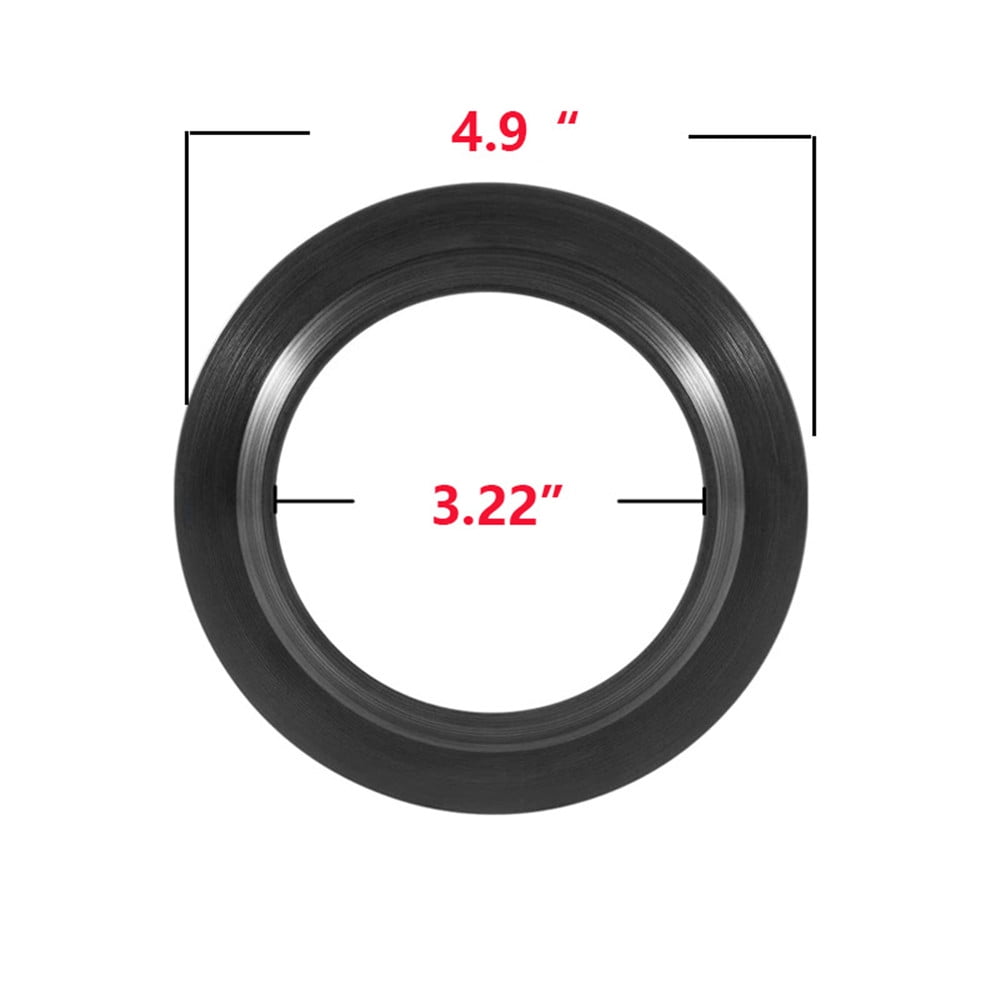 Furulu Black RV Camper Trailer Toilet Floor Flange Seal Sealing Ring