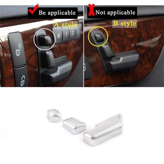 Furulu Chrome Door Seat Adjust Button Switch Cover Trim For Benz E Class W212
