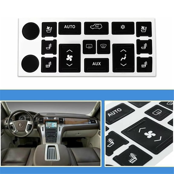Furulu Control Climate Worn Button Repair Decal For Cadillac Escalade Ext Esv 2007-2014