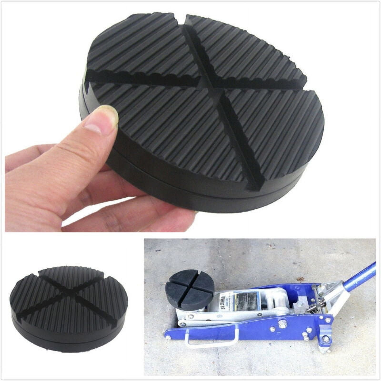 Furulu Cross Slotted Frame Rail Floor Jack Disk Rubber Pad For Pinch Weld Side JackPad