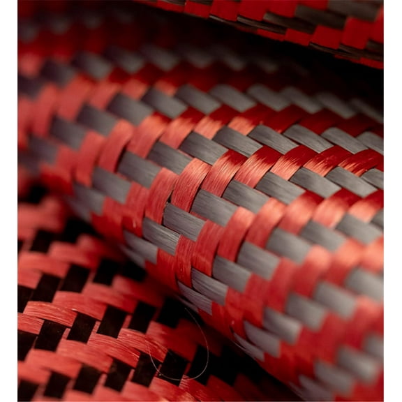 Furulu Fabric Cloth 12" 60" 3K 220gsm 2x2 twill Weave Honeycomb Hybrid Carbon Kevlar Fabric