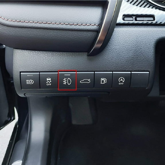 Furulu Fog Light Switch Push Button LED Indicator Light Replacement For Toyota Camry 22.8mm X 22.5mm