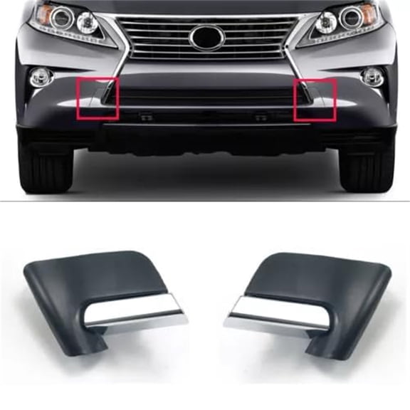 Furulu Front Bumper Trim +Lower Towing Cover Set For Lexus Rx350 Rx450H Base 2013-2015