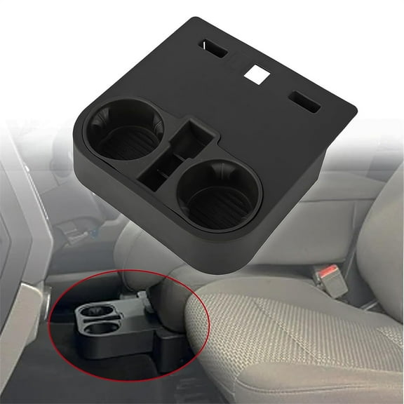 Furulu Front Center Console Cup Holder Fit For Ford F150 15-20/F-250 F-350 F-450 17-22