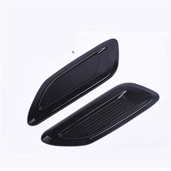 Furulu Glossy Black ABS Car Air Flow Intake Hood Scoop Vent Bonnet Decorative Cover Car Styling