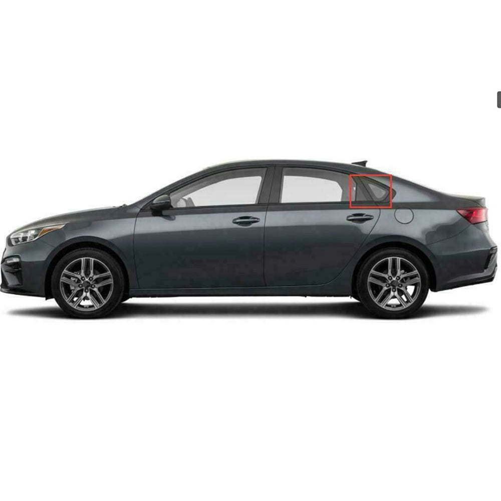 Furulu Glossy Black Car Side Vent Window Louver Covers Trim For 2019-2022 Kia Forte K3