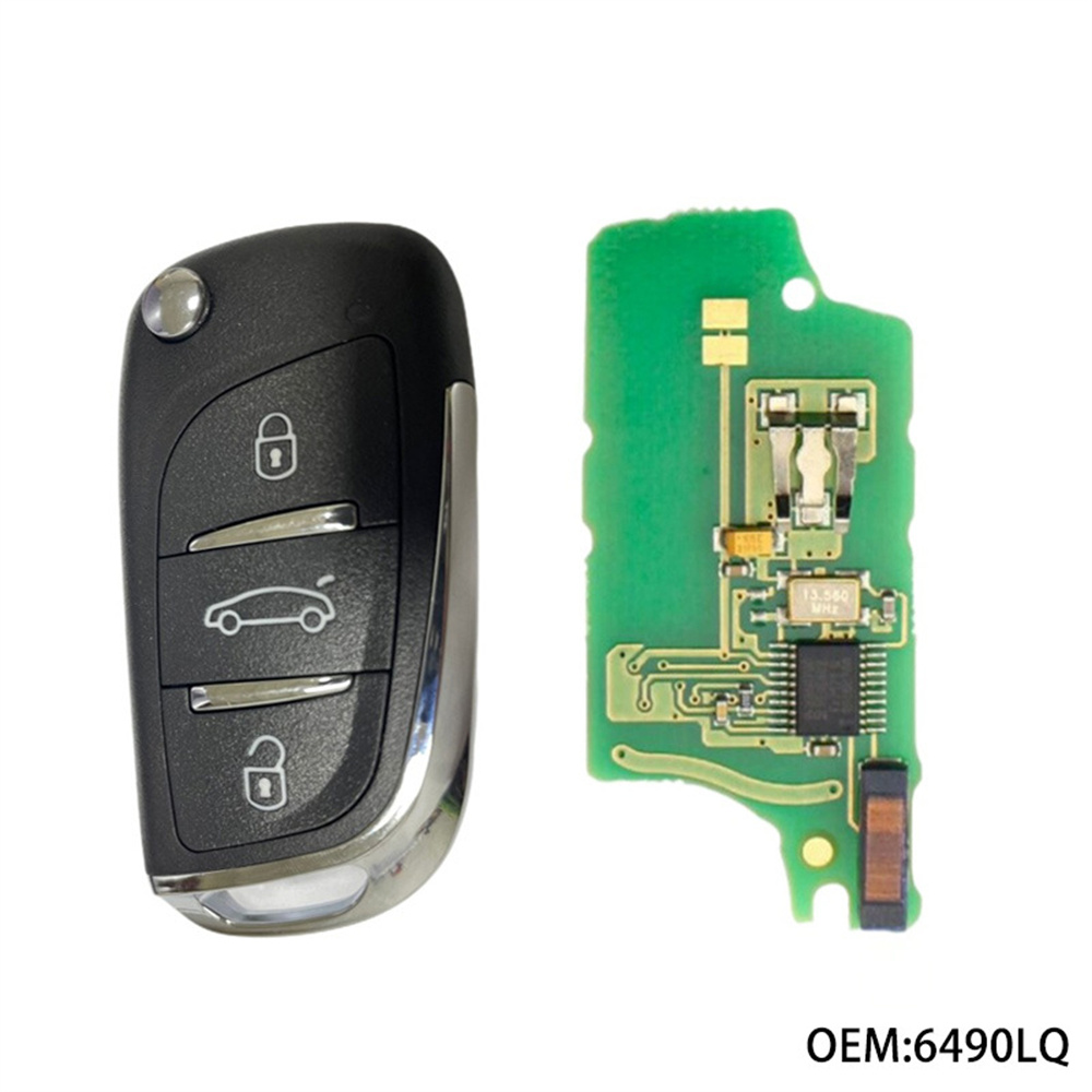 Remote Car Assembly Furulu Intelligent Remote Control Car Key Assembly 6490Lq For Peugeot ...