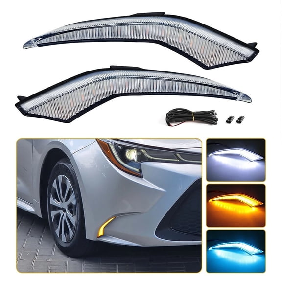 Furulu LED Daytime Running Lights (for front L/R) For Corolla L/LE/XLE Waterproof New