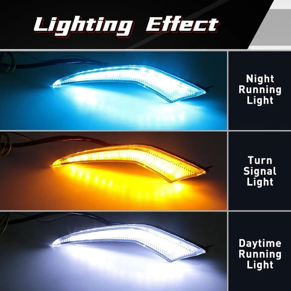 Furulu LED Daytime Running Lights (for front L/R) For Corolla L/LE/XLE Waterproof New
