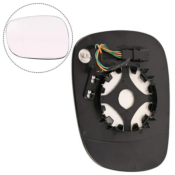 Furulu Left Side 4 Pins Mirror Glass Heated W/Backing Plate For Bmw X3 2010-2014