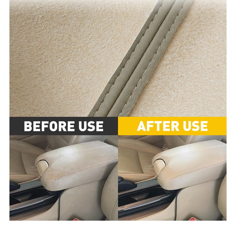 Leather Center Console Armrest Cover For 2008-2012 Honda Accord (Beige/Tan) - Easy Install