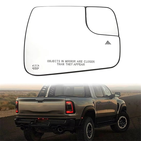 Furulu Mirror Glass Passenger Side Heated 68402128AA For Dodge Ram 1500 2020-2022