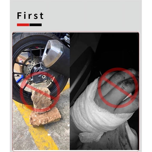 Furulu Motorcycle Single Side Paddock Stand Wheel Stand Support Foldable Aluminum Black