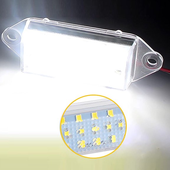 Furulu Pair White LED Licence Plate Light 8341A099 For Mitsubishi Lancer EVO VIII IX X