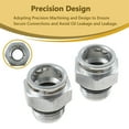 thumbnail image 1 of Furulu Quick-Connect Transmission Cooler Line Fittings 2-pack For Dodge Chrysler Jeep, 1 of 5