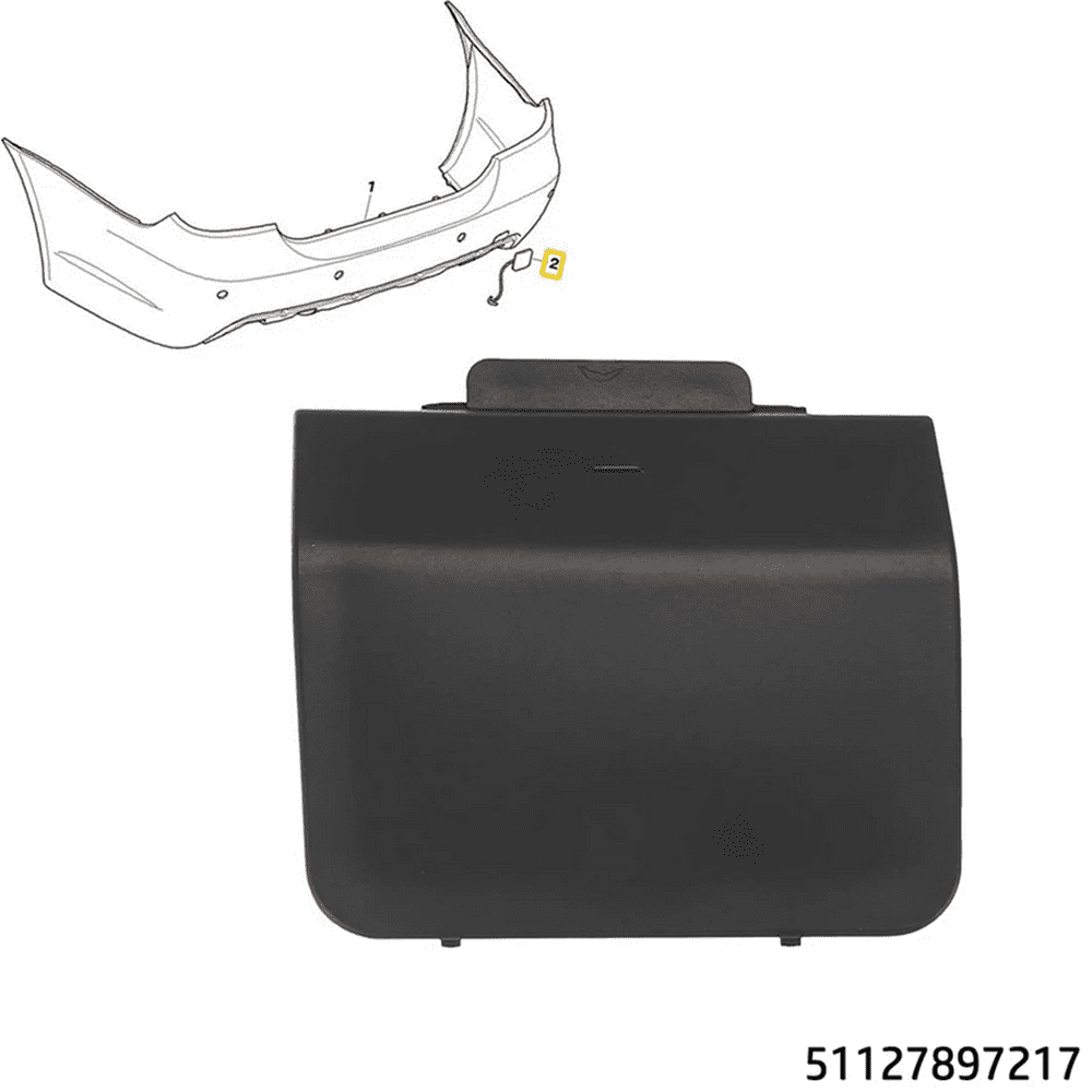 E92 3 Series Coupe (2007-2013) with M-Sport bumper Rear Bumper Towing Hook Eye Cover Cap - Mad Hornets