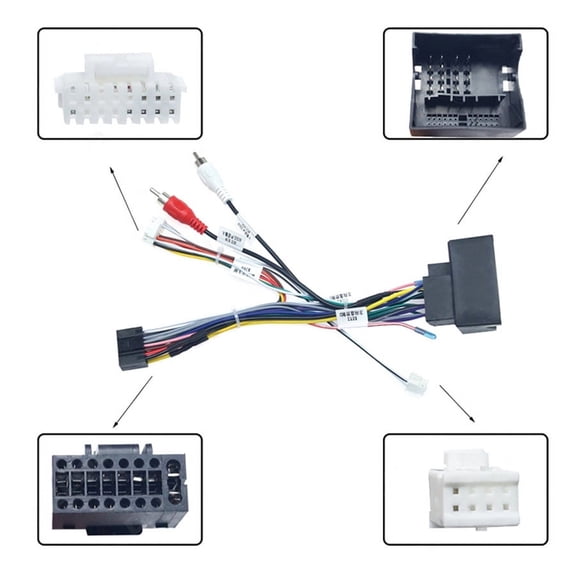 Furulu Stereo 16 Pin Android Power Cable Wiring Harness Canbus Box For BMW X1 E90