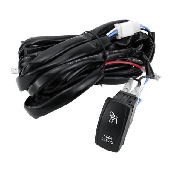 Furulu UTV ATV 160W Rock Light Wiring Harness Fit for Polaris RZR Maverick X3 Talon KRX YXZ Wrangler