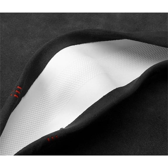 Furulu Universal 38cm /15 inch Round Car Steering Wheel Cover Black Suede Non-stick