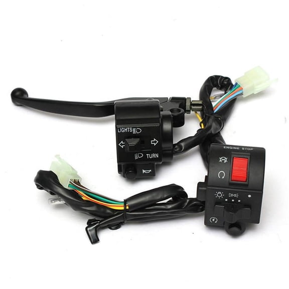 Furulu Universal Motorcycle 7/8" 22mm Handlebar Horn Turn Signal Electrical Start Switch 12V DC