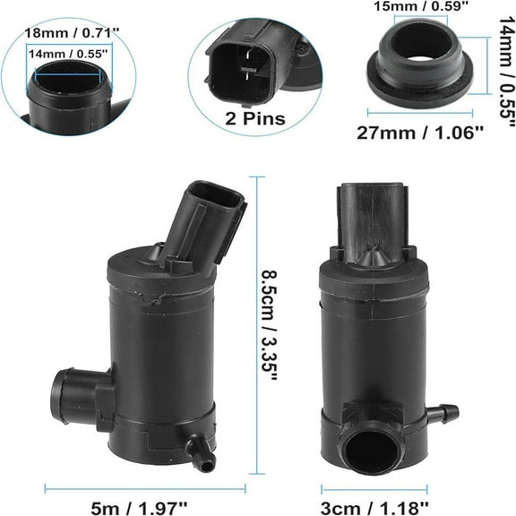 Furulu Windshield Washer Pump 86611AG000 For Subaru Impreza WRX Forester Outback Legacy
