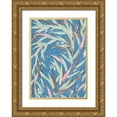 thumbnail image 1 of Furuya, Korin 14x18 Gold Ornate Wood Framed with Double Matting Museum Art Print Titled - Japanese Floral Design V, 1 of 4