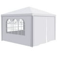 thumbnail image 1 of Furvclv 10'x10' Party Tent, Commercial Gazebo Tent, With 4 Removable Walls, Windows, Zipper Door, Portable Canopy Tent For Outdoor Event, Wedding Party, Bench, 1 of 9