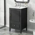 Furvclv 20in Bathroom Vanity With Sink, Modern Bathroom Storage