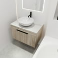 thumbnail image 1 of Furvclv 30" Bathroom Vanity Cabinet With Sink Top Set 2 Soft Closing Doors Ceramic Sink Basin Wall Mounted Cabinet Modern Float Vanities For Bathroom Garage Garden, 1 of 9