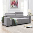 thumbnail image 1 of Furvclv 87" x 34.2" 2-3 Seater Sectional Sofa Couch With Multi-Angle Adjustable Headrest Velvet Loveseat For Living Room Studios Salon, 1 of 8