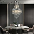 thumbnail image 1 of Furvclv Crystal Chandeliers, Modern K9 Crystal Ceiling Lighting Fixtures, Chromium Color 10-light Pendant Light For Living Room Bedroom Dining Room Entryway Decoration, 1 of 9