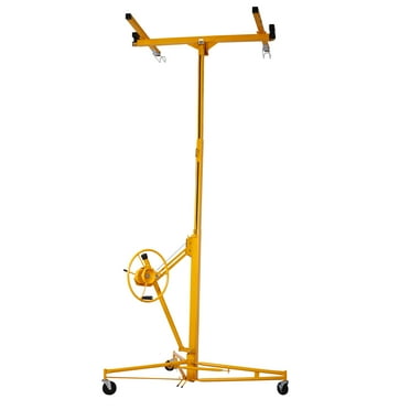 Furvclv Drywall Lift Panel Hoist 16Ft Sheetrock Jack Lift 150 Lbs Load Capacity Drywall Lifter With Rolling Caster Wheels
