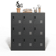 thumbnail image 1 of Furvclv Metal Locker For Employees, Multiple Doors Lockable Steel Locker With Card Slots, Vents Design, Industrial Storage Locker For School Office, Easy Assembly, 1 of 9