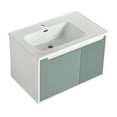thumbnail image 1 of Furvclv Modern Wall Mounted Bathroom Vanities With Sink Combo, Floating Bathroom Vanity Cabinet With Soft Close Door, Small Apartment Bathroom Furniture, 1 of 9