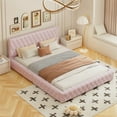thumbnail image 1 of Furvclv Queen Size Upholstered Bed With Tufted Headboard, Modern Velvet Platform Bed, No Box Spring Required, Easy Assembly, Queen Size Wood Bed Frame For Bedroom, 1 of 7