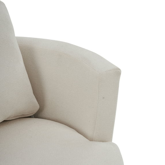 Furvclv Swivel Barrel Chair, Modern Swivel Accent Chair, 360-degree Metal Swivel Base, Stylish Upholstered Comfy Sofa Armchair For Hotel, Bedroom, Office, Lounge