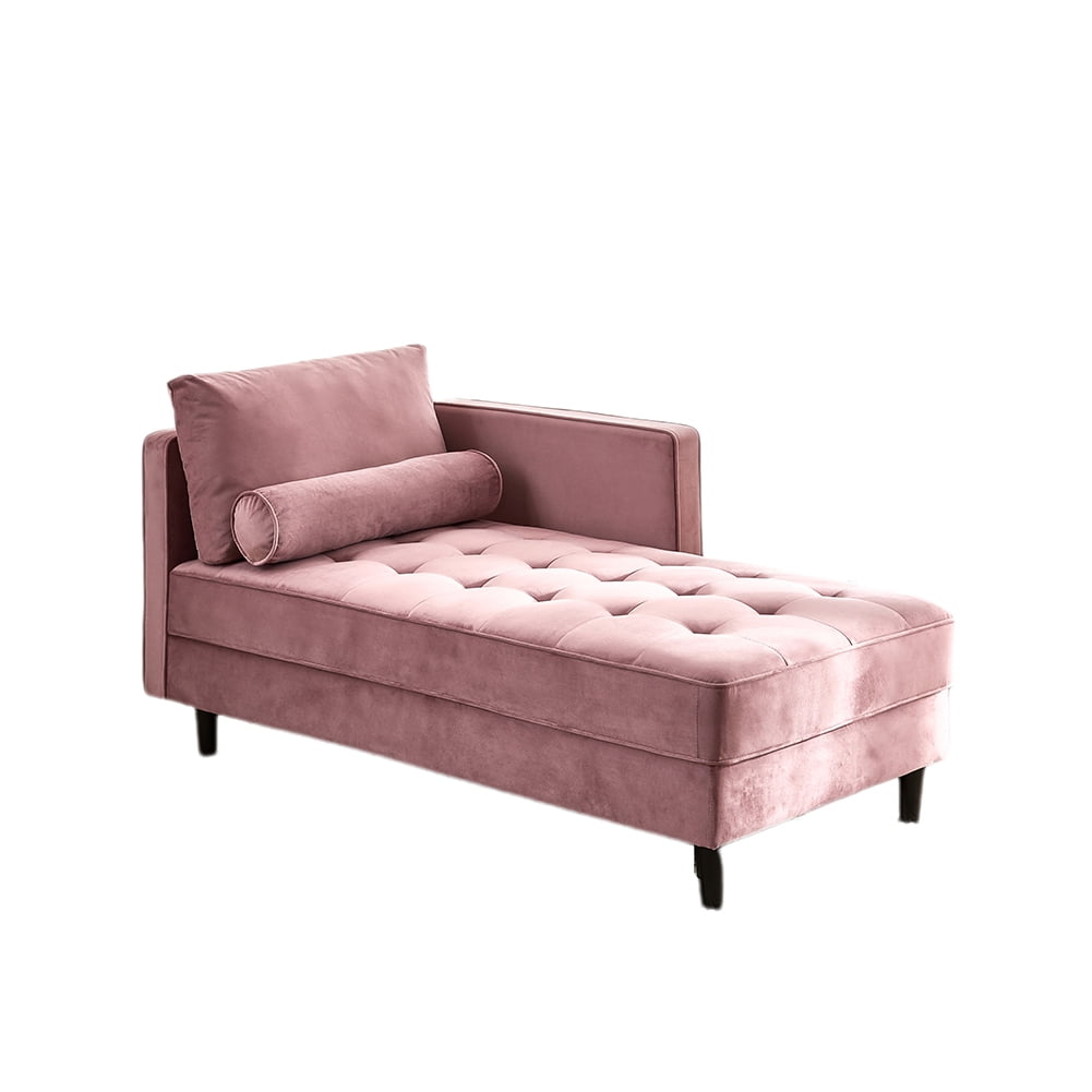 Visual Reference: Furvclv Velvet Chaise Lounge Mid Century Modern Design Chaise Sofa